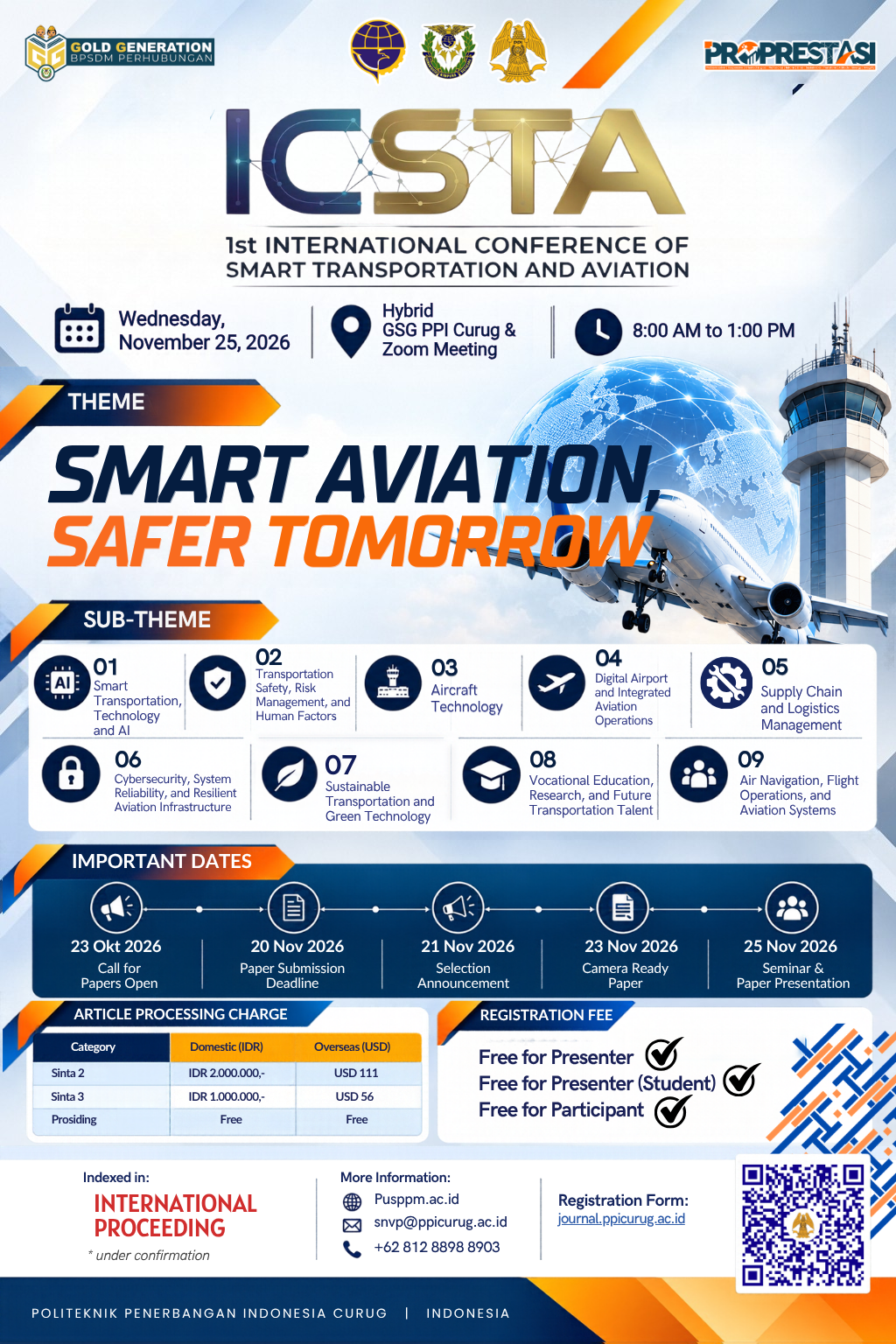 ICSTA Announcement Flyer - Smart Aviation, Safer Tomorrow